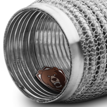 Flexível para escapamento em inox Bärenwald (3" x 10cm)