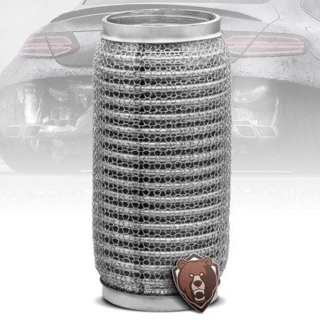 Flexível para escapamento em inox Bärenwald (3" x 20cm)