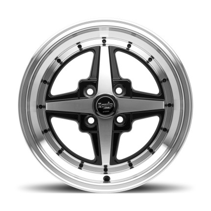 Jogo de rodas RAW Work Equip 01 15x7 (Diamantado com preto)