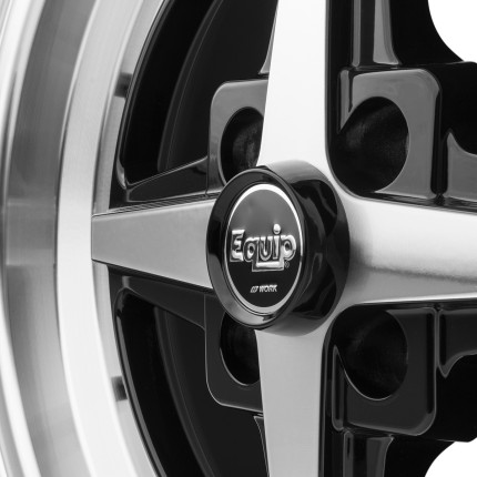 Jogo de rodas RAW Work Equip 01 15x7 (Diamantado com preto)