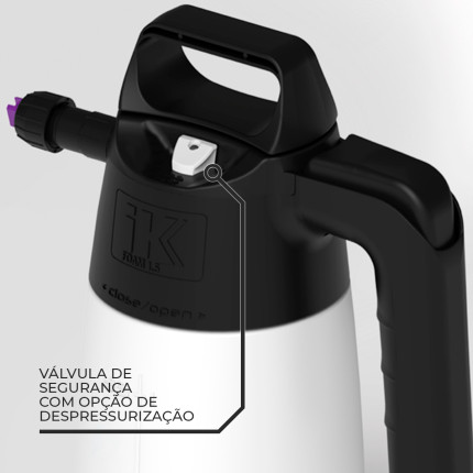 Pulverizador de compressão manual gerador de espuma IK Foam 1.5 (1,5 litro)