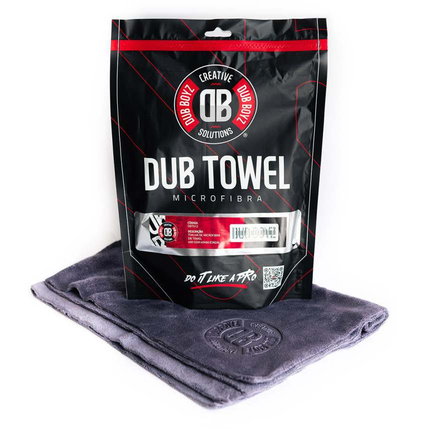 Toalha de microfibra Dub Towel 400GSM (40x60cm | cinza)