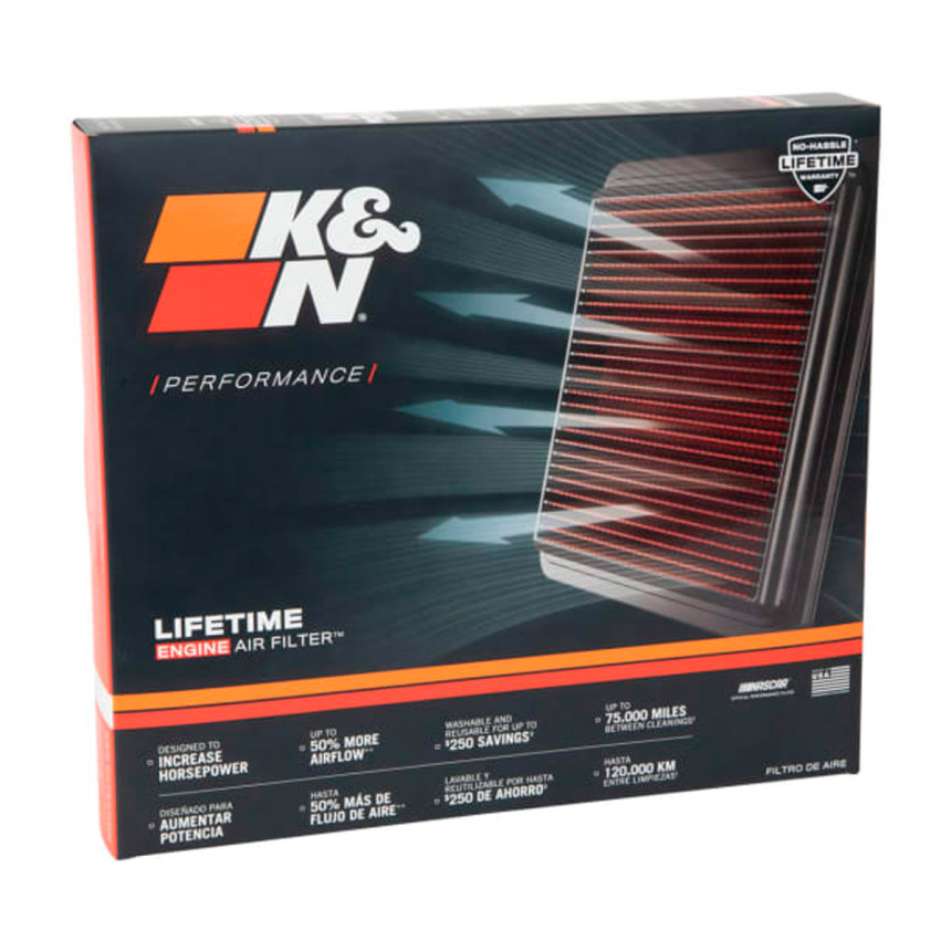 Filtro de ar esportivo K&N inbox BMW 335i N55 3.0