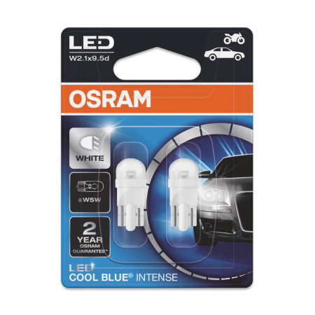Kit Lâmpadas LED Osram Cool Blue Intense (W5W pingo)