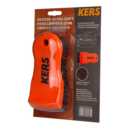 Escova para limpeza de couro Ultra Soft Kers (cerdas naturais)