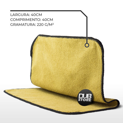 Kit flanela de Microfibra Autoamerica Amendoim (40x40cm) (5 unidades)