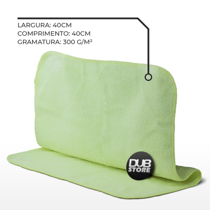 Kit flanela de Microfibra Autoamerica Verde (40x40cm) (5 unidades)