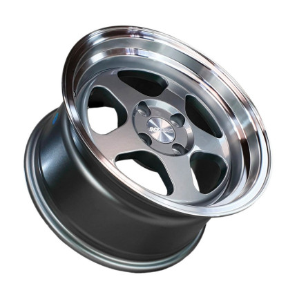 Jogo de rodas Rodera ROC 15x8 (Grafite)