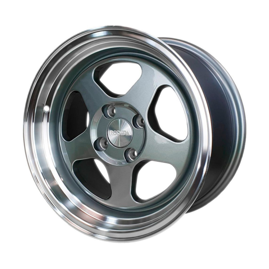 Jogo de rodas Rodera ROC 15x8 (Grafite)