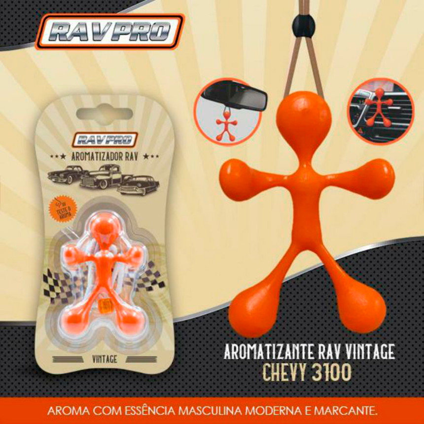 Aromatizante Vintage Chevy 3100 RavPRO (laranja)