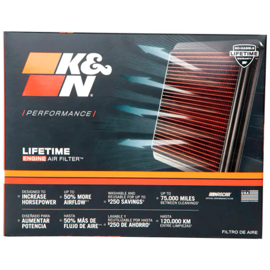 Filtro de ar esportivo K&N inbox Toyota Corolla 2020+