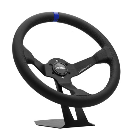 Volante Lotse WRC revestido em couro (tarja azul)