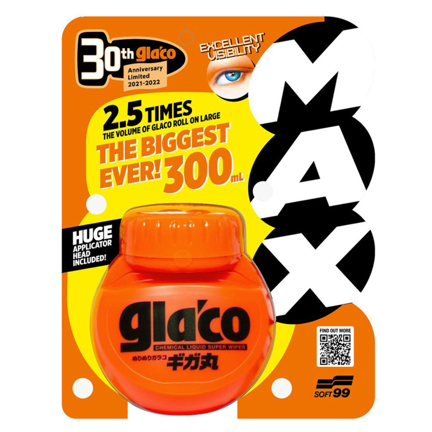 Repelente de Água Glaco Max Soft99 - Edição Limitada (300ml)