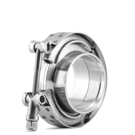 Abraçadeira em aço inox V-Band 2" com engate standard Bärenwald