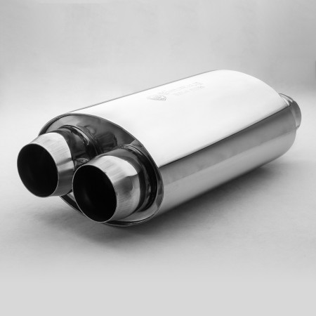 Abafador Esportivo Intermediário Oval em Inox Bärenwald Hannover 2X