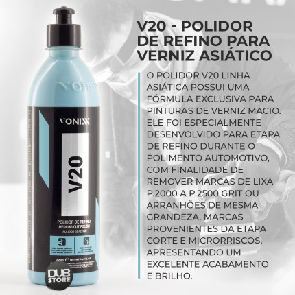 Kit Polidores Corte, Refino e Lustro Vonixx