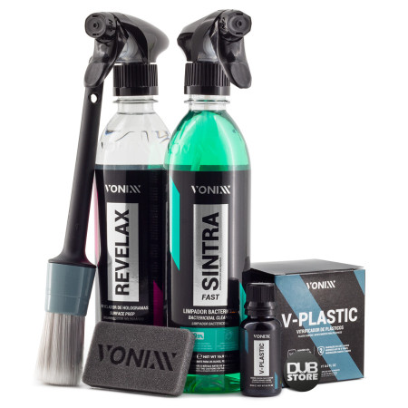 Kit limpeza e proteção para plásticos Vonixx