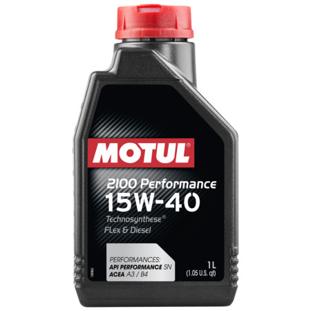 Óleo para motor Motul 2100 Performance 15W40 (1 litro)