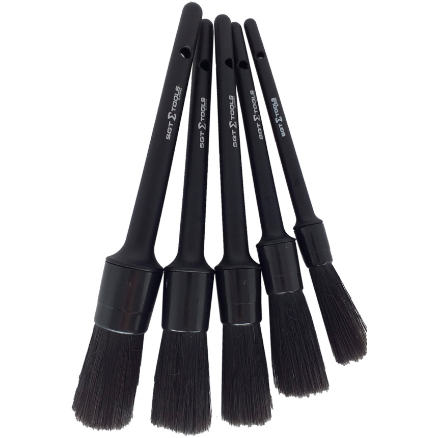 Kit de pincéis para detalhamento automotivo interno Sigma Tools (5 unidades)