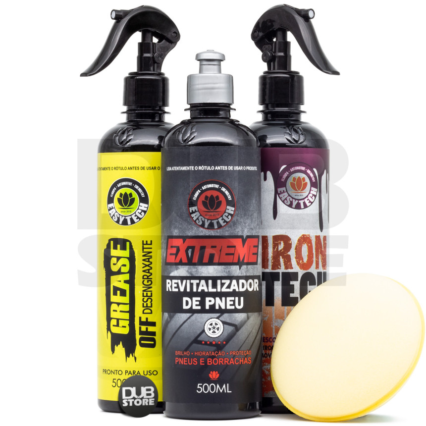 Kit de limpeza de rodas e pneus EasyTech Shield