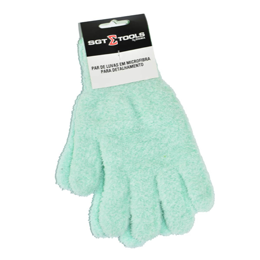 Par de luva de microfibra para detalhamento Sigma Tools