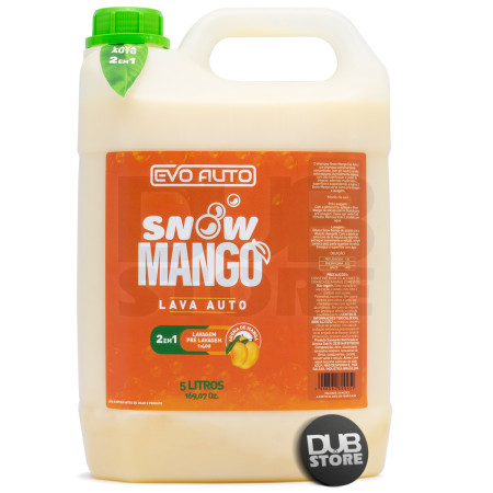 Shampoo 2 em 1 lavagem e pré-lavagem Snow Mango Evo Auto (5 litros)