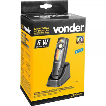 Lanterna de inspeção recarregável Vonder (6W)