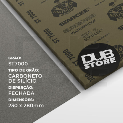 Lixa automotiva resistente à água Starcke Matador ST7000 991A (230x280mm)