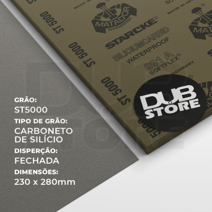 Lixa automotiva resistente à água Starcke Matador ST5000 991A (230x280mm)