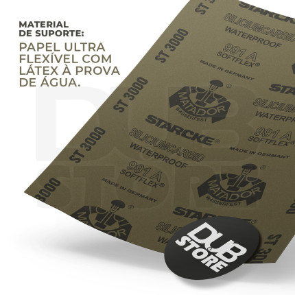 Lixa automotiva resistente à água Starcke Matador ST3000 991A (230x280mm)