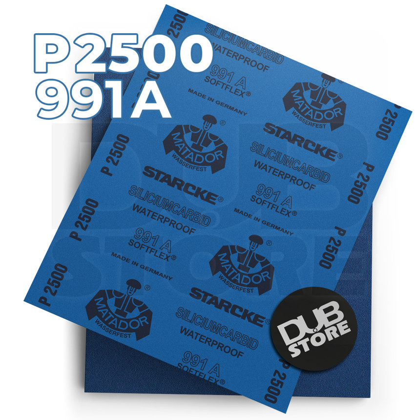 Lixa automotiva resistente à água Starcke Matador P2500 991A (230x280mm)
