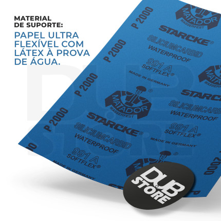 Lixa automotiva resistente à água Starcke Matador P2000 991A (230x280mm)