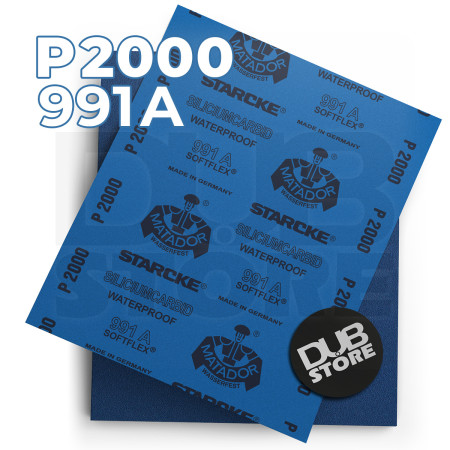 Lixa automotiva resistente à água Starcke Matador P2000 991A (230x280mm)