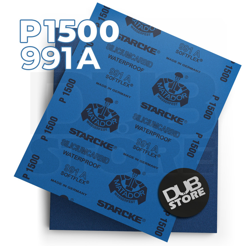 Lixa automotiva resistente à água Starcke Matador P1500 991A (230x280mm)
