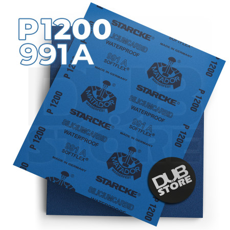 Lixa automotiva resistente à água Starcke Matador P1200 991A (230x280mm)