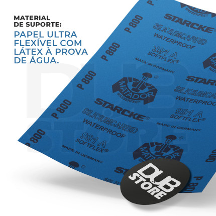 Lixa automotiva resistente à água Starcke Matador P800 991A (230x280mm)