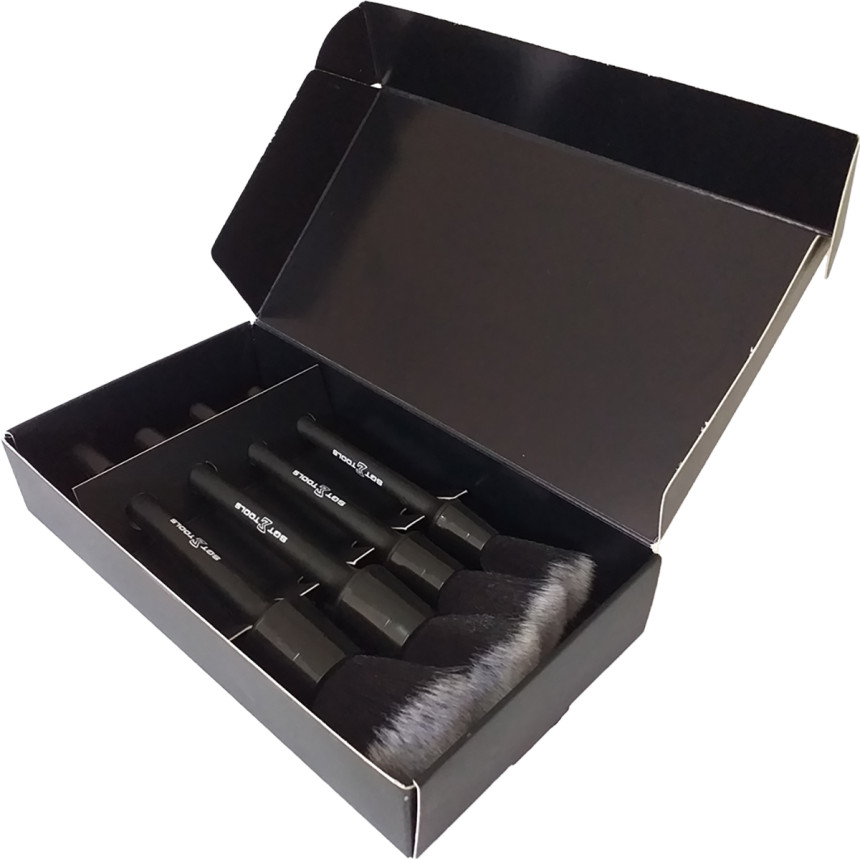 Kit de pincéis ultra macios para detalhamento automotivo Sigma Tools (4 unidades)