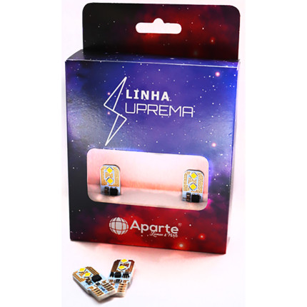 Kit Lâmpadas LED Suprema Canbus Aparte Lumen (pingo T10)