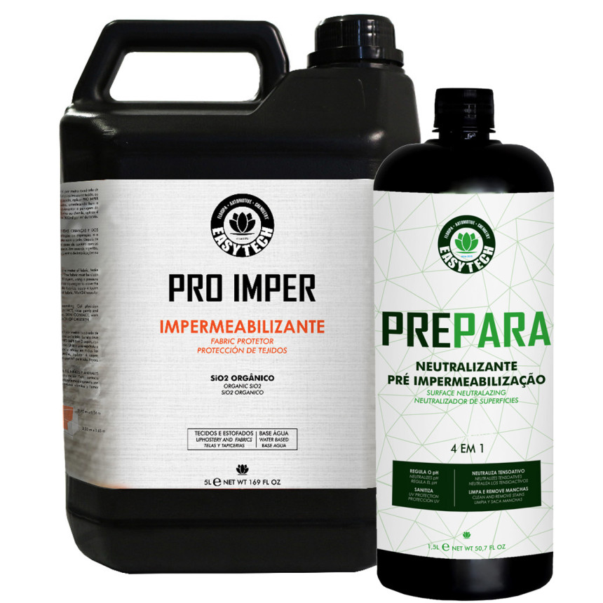 Kit impermeabilizante base de água para tecidos PRO Imper Easytech Shield