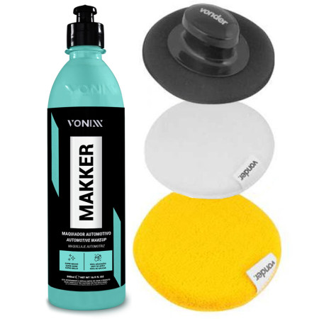 Kit maquiador automotivo Makker Vonixx com jogo de aplicadores (5 unidades)