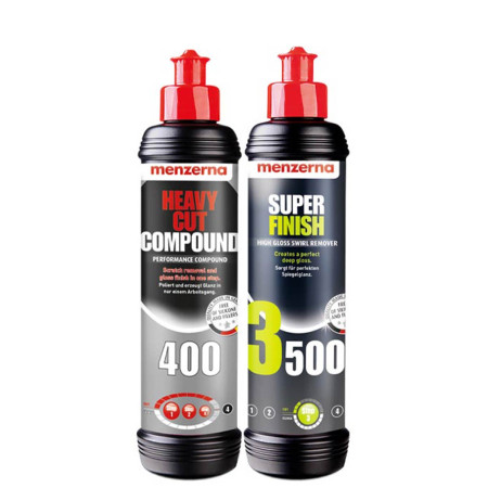 Kit polidores Corte Pesado e Acabamento Menzerna (2 unidades)