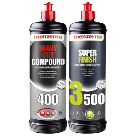Kit polidores Corte Pesado e Acabamento Menzerna (2 unidades)
