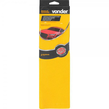 Toalha de microfibra para secagem e limpeza 300GSM Vonder (40x40cm)