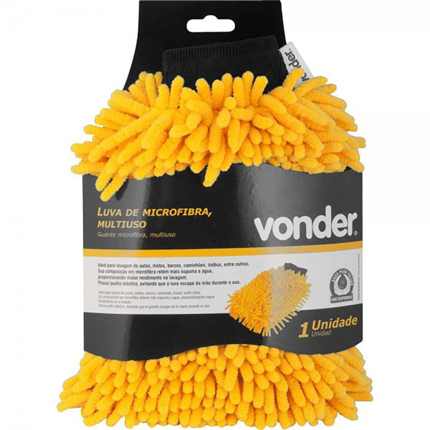 Luva de microfibra para lavagem Vonder