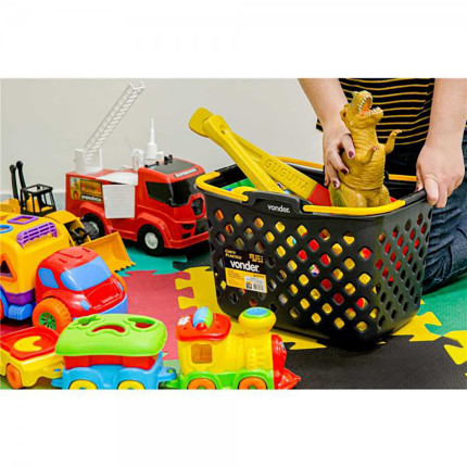 Cesto plástico para uso geral Vonder