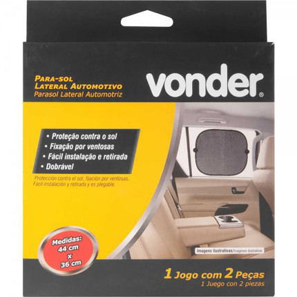 Par de para-sol lateral automotivo Vonder (2 unidades)
