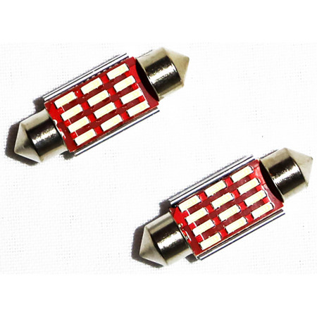 Kit Lâmpadas LED Torpedo 36mm Canceller/Canbus 