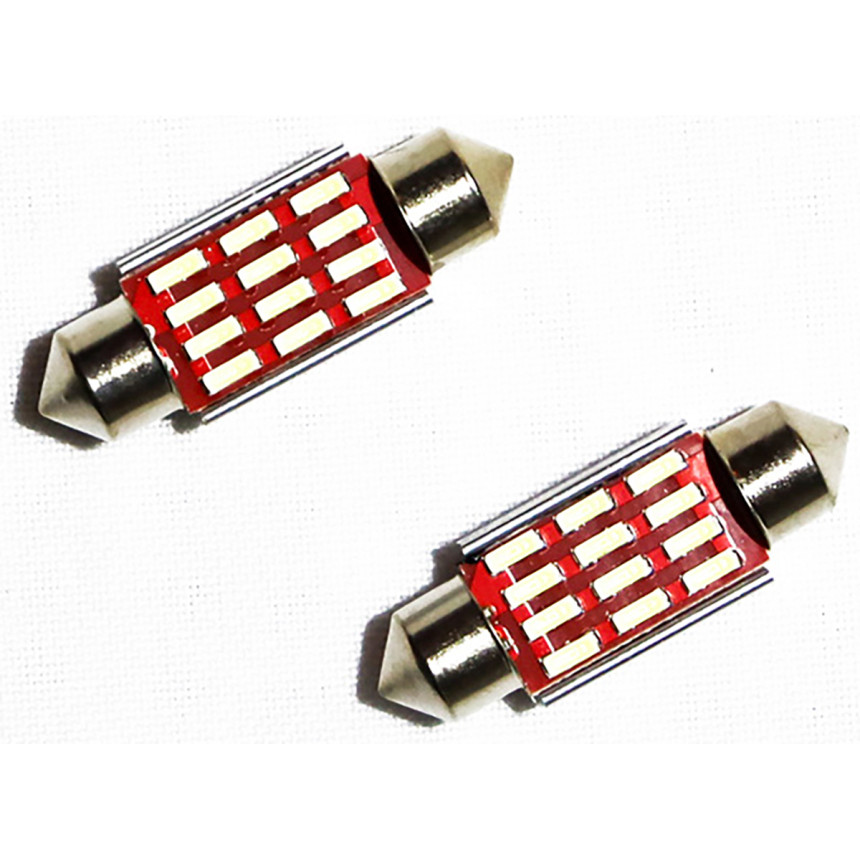 Kit Lâmpadas LED Torpedo 36mm Canceller/Canbus 