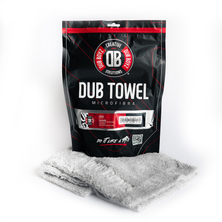 Toalha de microfibra Dub Towel 500GSM (40x40cm | cinza)