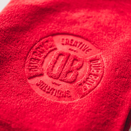 Toalha de microfibra Dub Towel 400GSM (40x60cm | vermelha)